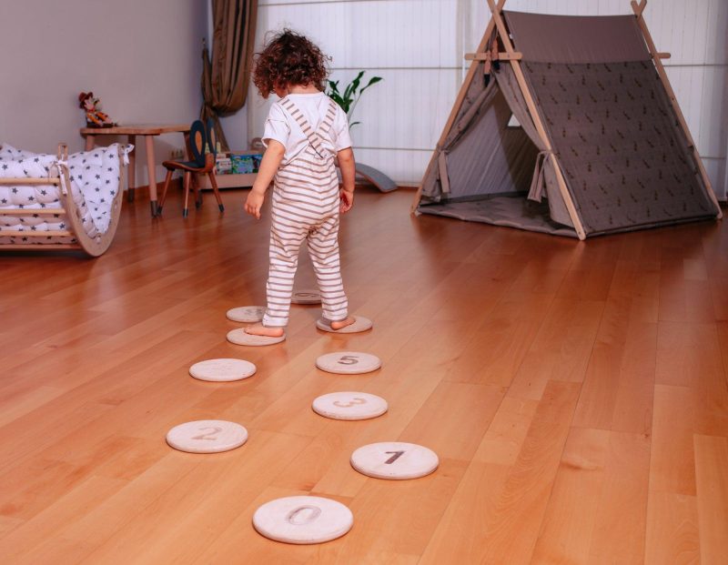 balance beam and stepping stones set kidodido 12