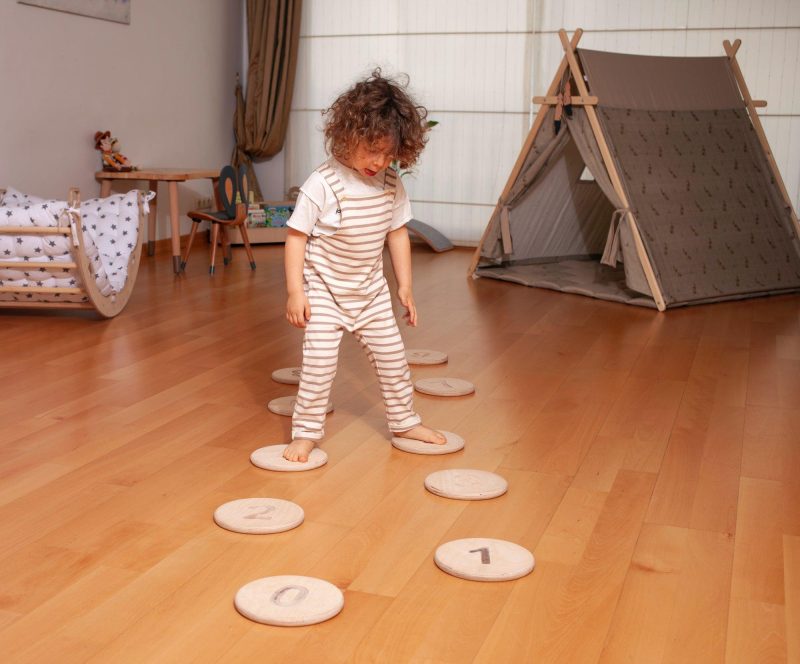 balance beam and stepping stones set kidodido 13