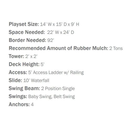 base camp 22 vinyl playset tech specs