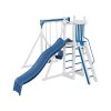 base camp 22 vinyl playset white blue front right