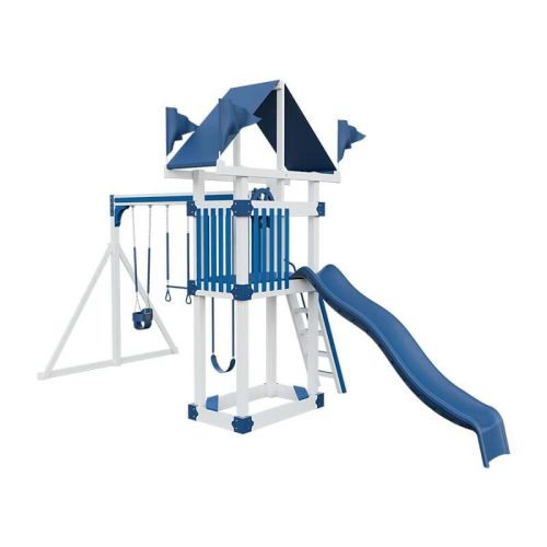 base camp 35 vinyl playset white blue back right