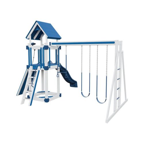 base camp 44 vinyl playset white blue back right