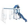 base camp 44 vinyl playset white blue front left