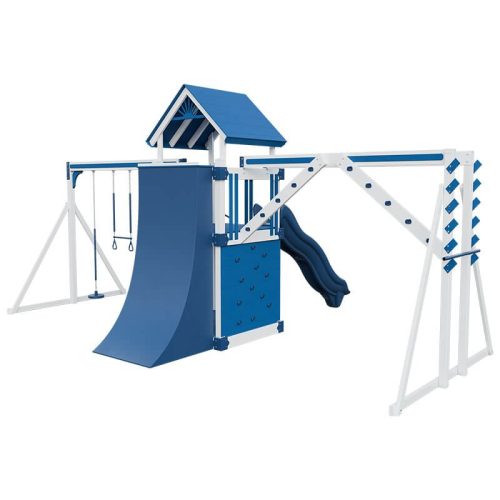 base camp 55 fitness vinyl playset white blue back right