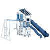 base camp 55 lookout vinyl playset white blue front left