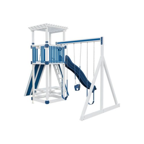 base camp 55 stargazer vinyl playset white blue back right