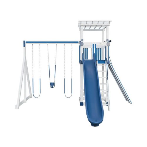 base camp 55 stargazer vinyl playset white blue front