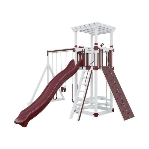 base camp 55 stargazer vinyl playset white red front right