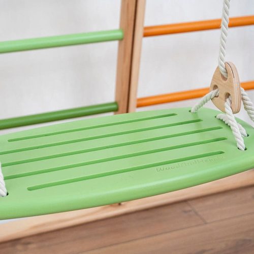 climbing playground green swing seat