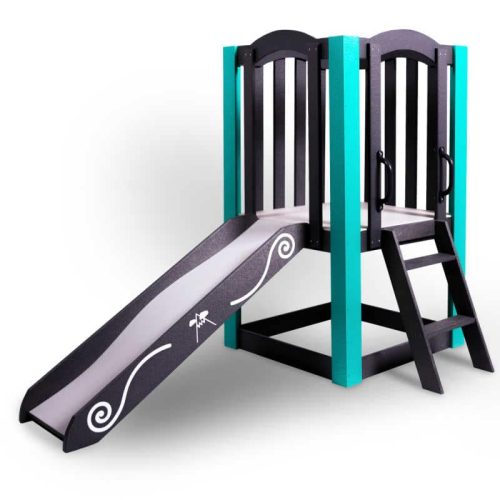 Indoor Outdoor Slide Playset Aqua