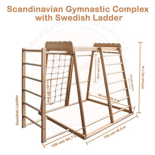 indoor jungle gym sweddish ladder