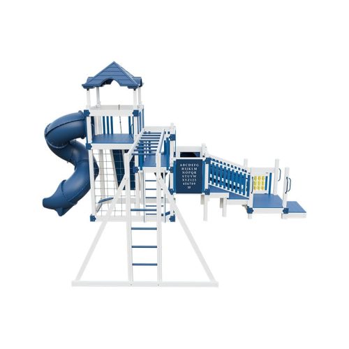 junior cruiser vinyl playground set white blue back