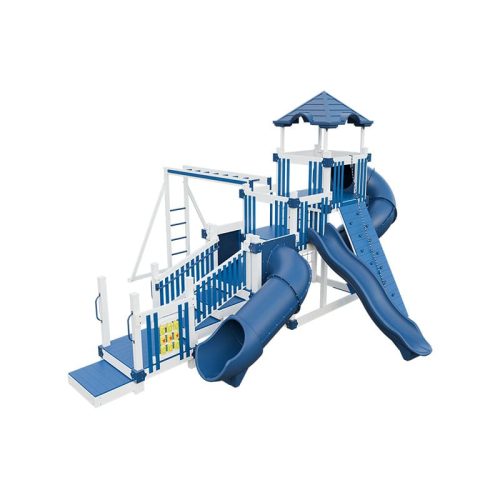 junior cruiser vinyl playground set white blue front