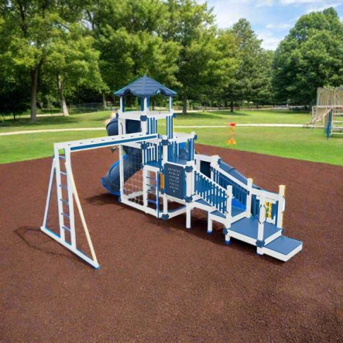 junior cruiser vinyl playground set white blue park