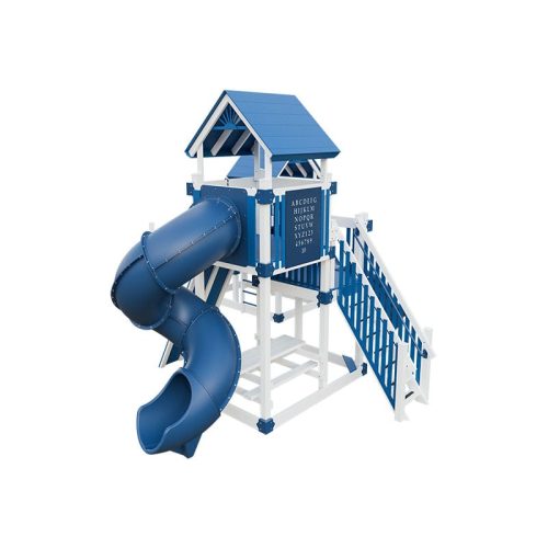 junior dreamweaver vinyl playground set white blue back