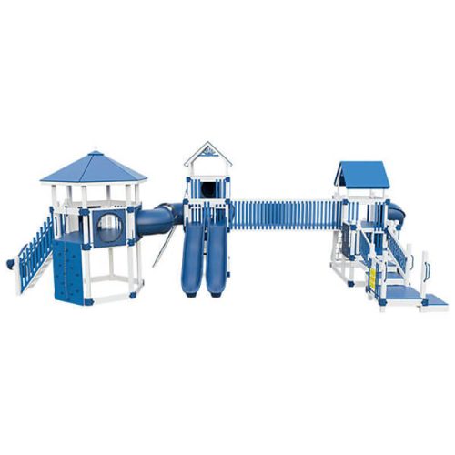 junior power play vinyl playground set white blue front