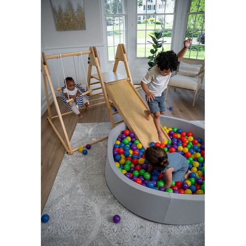 juniper real wood folding playset indoor with pit balls