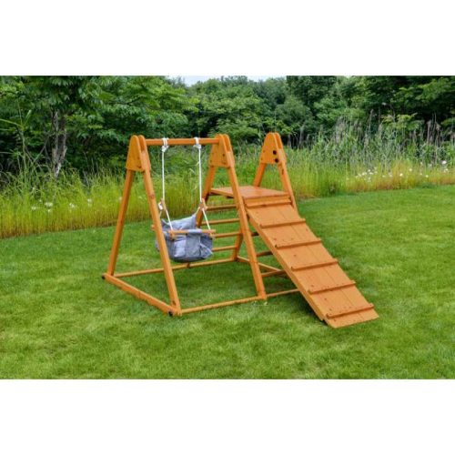 juniper real wood folding playset outdoor