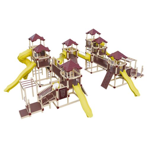 mighty_expedition_commercial_playground_equipment_almond_red_yellow_front_left