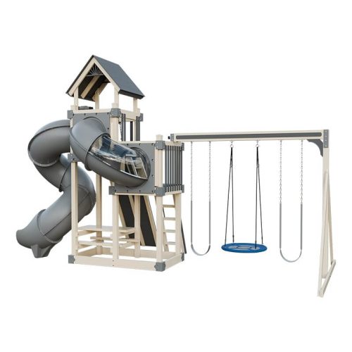 super 48 turbo vinyl playset almond gray back right