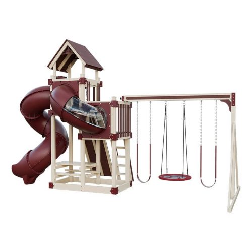 super 48 turbo vinyl playset almond red back right