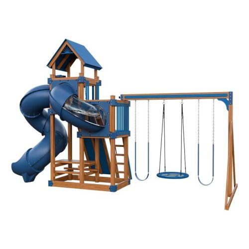 super 48 turbo vinyl playset chestnut wood blue back right