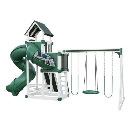 super 48 turbo vinyl playset white green back right