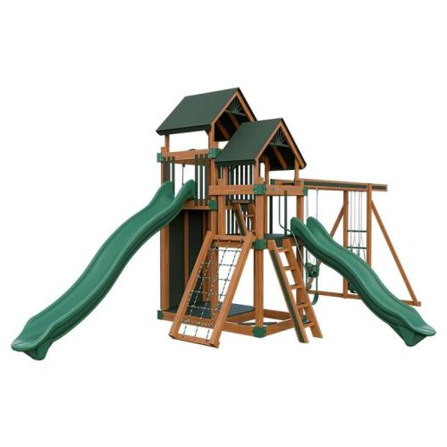 super 59 adventure vinyl playset chestnut wood green front left