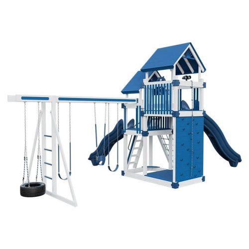 super 59 adventure vinyl playset white blue back left