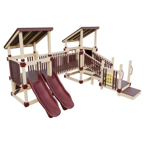 tiny_fun_quest_preschool_playground_almond_red_front_left