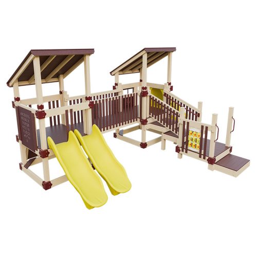 tiny_fun_quest_preschool_playground_almond_red_yellow_front_left