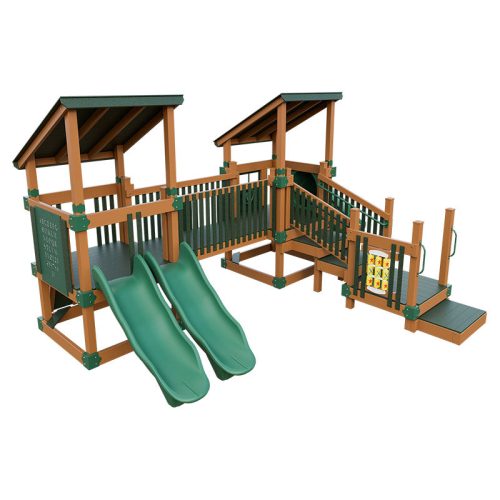 tiny_fun_quest_preschool_playground_chestnut_wood_green_front_left