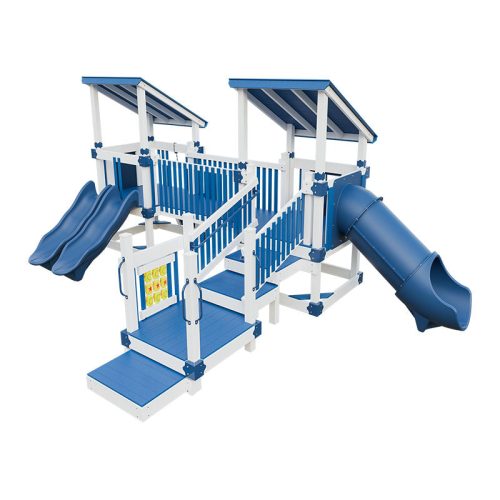 tiny fun quest preschool playground white blue front right