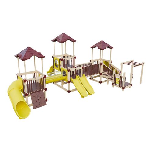 tiny_town_preschool_playground_almond_red_yellow_front_left