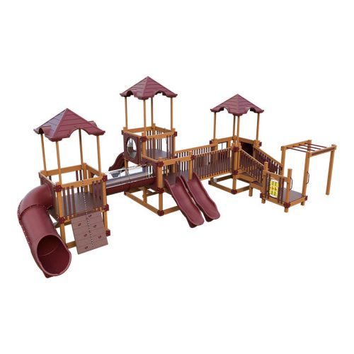 tiny_town_preschool_playground_chestnut_wood_red_front_left