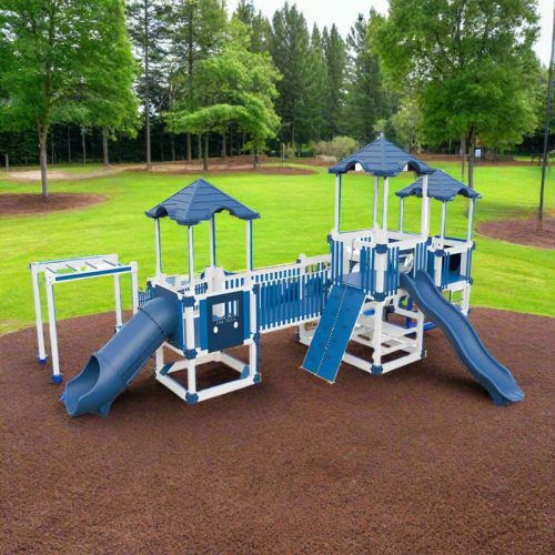 tiny town preschool playground white blue back left 1 min