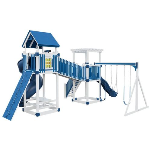 traverse amish made vinyl playset white blue back right